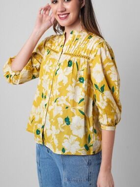 All About You Floral Boho Cotton Cottagecore Top
